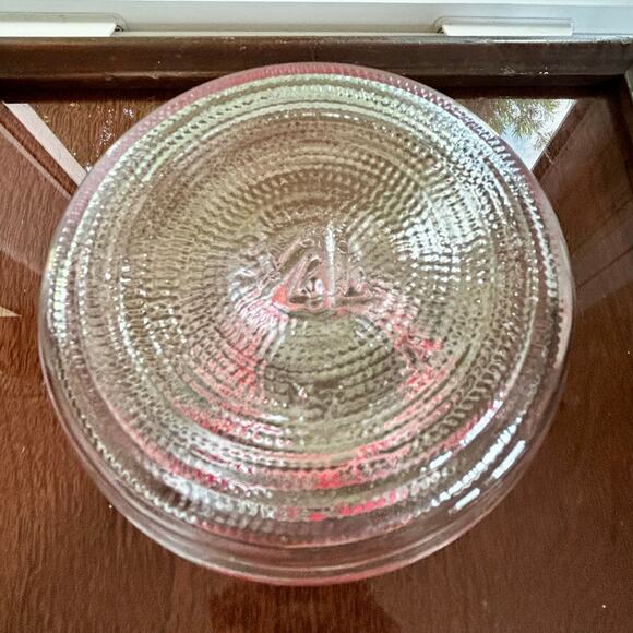 Vintage Glass Tea Jar with Clamp Lid – 6.25” Tall Teabag Storage Canister - Picture 6 of 14